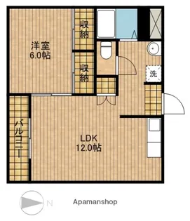 シティ丸平【1階】の間取り