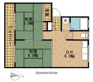 コーポ・クオリティ希望【2階】の間取り