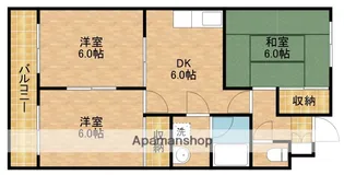 ウィンディホクエンⅡ【302号室】の間取り
