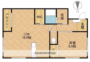 BELL TREE初生【1階】の間取り