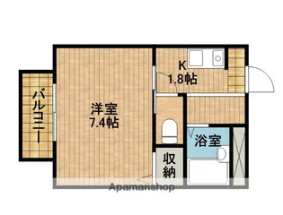 シャルマンいずみ【205号室】の間取り