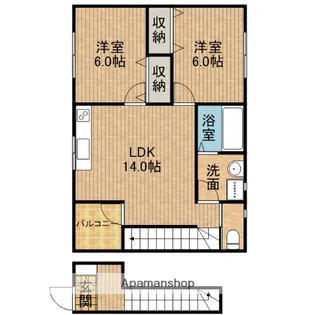 シャルム蓮華寺【2階】の間取り