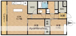 COZY THREE STYLE【303号室】の間取り