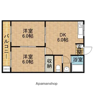 T&Kハイツ【3階】の間取り
