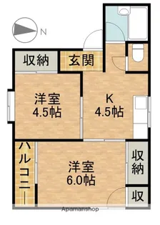 大島ハイツ【101号室】の間取り