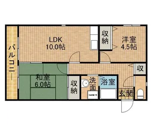 レトアⅠ【201号室】の間取り