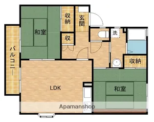 セゾンド気賀B【2階】の間取り