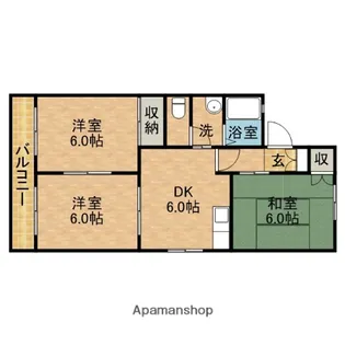 グロリアスA【2階】の間取り
