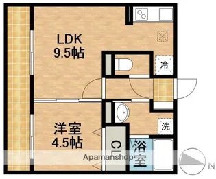 セイジュール・NA−SA【1階】の間取り