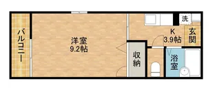 ハイツFLORALⅡ【105号室】の間取り