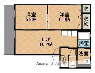 ヴェルドミール愛【1階】の間取り