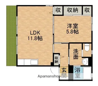 萩の里D【1階】の間取り