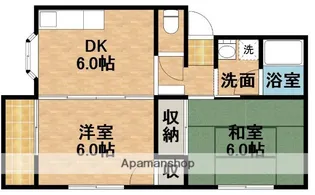 サンシティA&K K【2階】の間取り