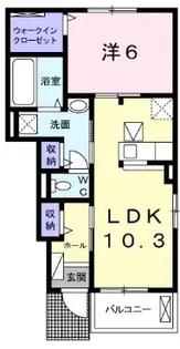 リバティドリーム イレブン【1階】の間取り