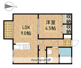 アービル篠原A【1階】の間取り