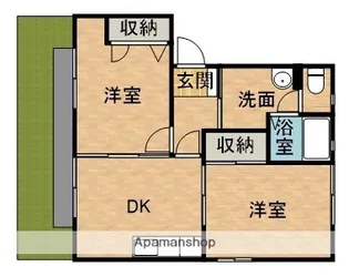 キオラ・カズC【1階】の間取り