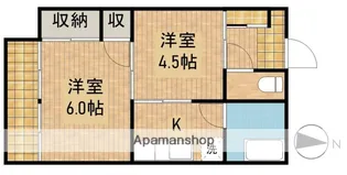 リバティ清水【101号室】の間取り