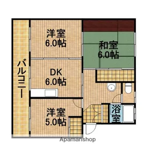 グリーンハイツ青葉台【3階】の間取り