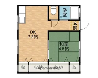 高砂荘【1号室】の間取り