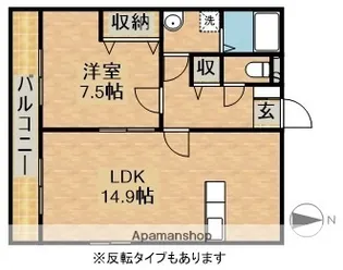 スパッシオメゾン【2階】の間取り