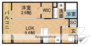LUCE【205号室】の間取り