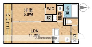 サンリット宮竹【1階】の間取り
