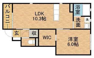 フレーシュⅡ【1階】の間取り