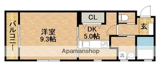 ル・リオン葵東A棟【1階】の間取り