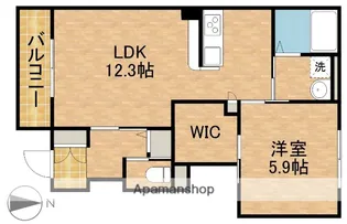 梵(そよぎ)【1階】の間取り