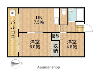 服部ハイツⅢ【3階】の間取り