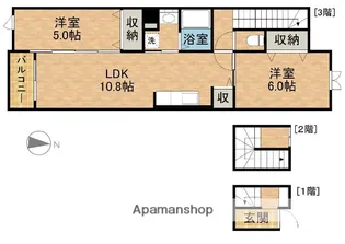エスペランサ【3階】の間取り