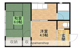 リバーサイドW【5号室】の間取り