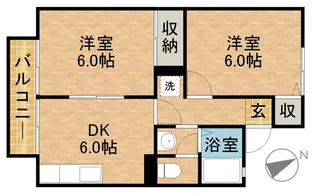 セジュールフェスタA【2階】の間取り