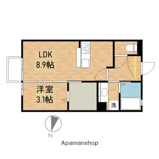 静岡県菊川市本所【アパート】の間取り