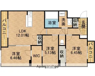 マーベラス・フォー【301号室】の間取り