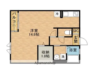R THE CORNER【1階】の間取り