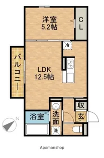 D−HILLS初生【2階】の間取り