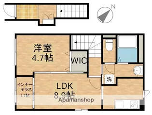 アリエス【202号室】の間取り