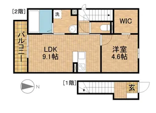 ポポラーレ【203号室】の間取り