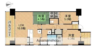 ブライトタウン高塚駅前【7階】の間取り