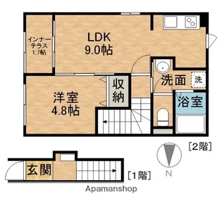ひまわり【2階】の間取り