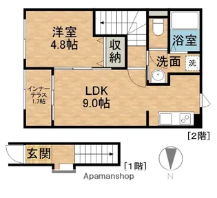 ひまわり【2階】の間取り