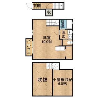 パークガーデン東伊場【202号室】の間取り