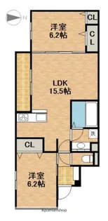 LACASA天龍川町【1階】の間取り