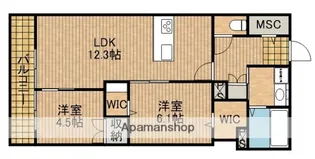 GENZ渡瀬 北館【1階】の間取り