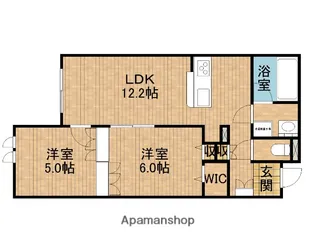 レジデンスリノア【1階】の間取り
