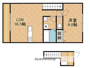 レヴィード【205号室】の間取り