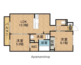 静岡県焼津市五ケ堀之内【アパート】の間取り
