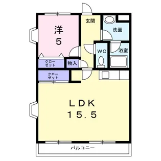 エステート領家【5階】の間取り