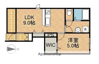 LOTUS坪井【1階】の間取り